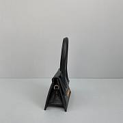 Jacquemus mini tote bag black leather 12cm - 4