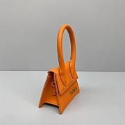 Jacquemus mini tote bag orange leather 12cm - 3