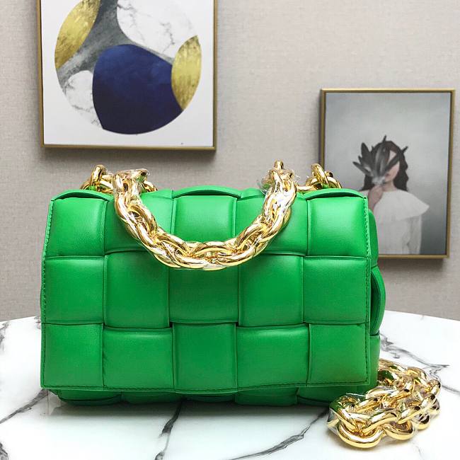 Bottega Veneta The Chain Cassette Green Bag - 1