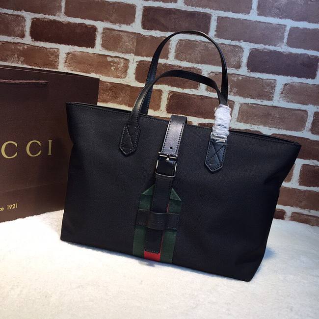 Gucci Black Techno Canvas Tote Bag 337070 - 1