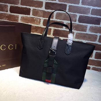 Gucci Black Techno Canvas Tote Bag 337070
