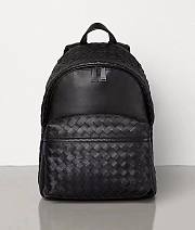 Bottega Veneta black leather backpack - 1