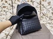 Bottega Veneta black leather backpack - 4