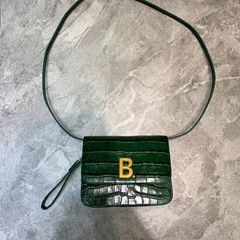 BALENCIAGA small green shoulder bag