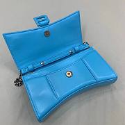 Balenciaga shoulder bag blue leather 19cm - 3