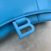 Balenciaga shoulder bag blue leather 19cm - 2