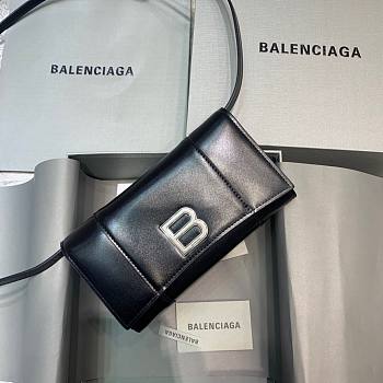 Balenciaga woc black silver shoulder bag 