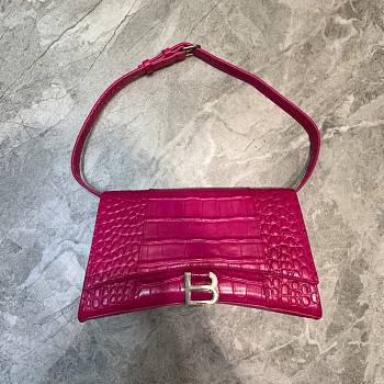 Balenciaga hourglass shoulder bag in pink