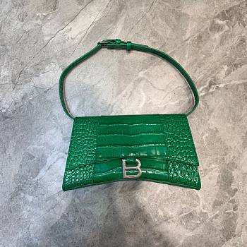 Balenciaga hourglass shoulder bag in green