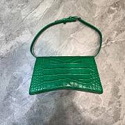 Balenciaga hourglass shoulder bag in green - 2