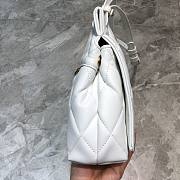 Balenciaga shoulder tote bag in white - golden hardware 25cm - 4