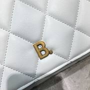 Balenciaga shoulder tote bag in white - golden hardware 25cm - 2