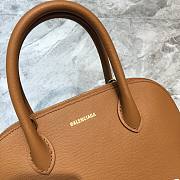 Balenciaga Ville Top Handle Bag Brown/White - 5