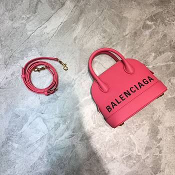 Balenciaga Ville Top Handle Mini Bag Pink/ Black
