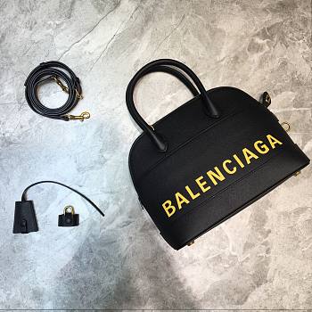 Balenciaga Ville Top Handle Mini Bag Black/ Yellow