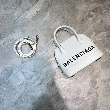 Balenciaga Ville Top Handle Mini Bag Black/ White