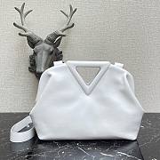 Bottega Veneta top handle bag in white - 1