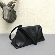 Bottega Veneta fold-over envelope clutch black - 3