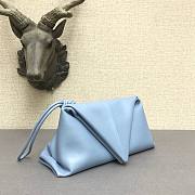 Bottega Veneta fold-over envelope clutch blue - 5