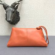 Bottega Veneta fold-over envelope clutch orange - 3