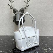 Bottega Veneta Mini intreccio leather top handle bag white - 5