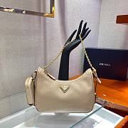 Prada Re-Edition 2005 Saffiano beige leather bag 1BH204 - 4