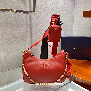 Prada Re-Edition 2005 Saffiano red leather bag 1BH204