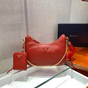 Prada Re-Edition 2005 Saffiano red leather bag 1BH204 - 5