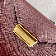 Prada Saffiano Top Handle Bag Red 1BN012 - 2