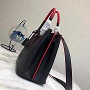 Prada Black Leather Tote Bag 1bg148 - 6