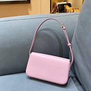 Celine Triomphe Shoulder Bag Shiny Calfskin Pink - 2