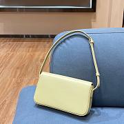 Celine Triomphe Shoulder Bag Shiny Calfskin Yellow - 6