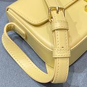 Celine Triomphe Shoulder Bag Shiny Calfskin Yellow - 2