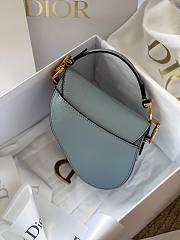 Dior Micro Saddle Mini Grained Leather in Blue - 2