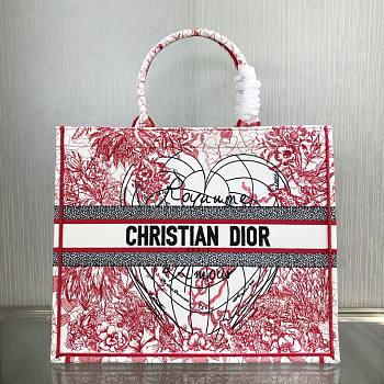 Dior D-Royaume d'Amour Embroidery Small Book Tote