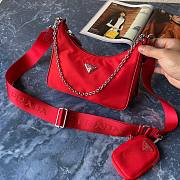 Prada Re-Edition 2005 Nylon Bag Red 1BH204 - 1