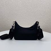 Prada Re-Edition 2005 Nylon Bag Black -Red 1BH204 - 5