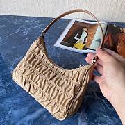 Prada Nylon And Saffiano Leather Mini Bag Beige 1NE204 - 4