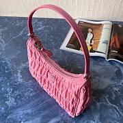 Prada Nylon And Saffiano Leather Mini Bag Pink 1NE204 - 2