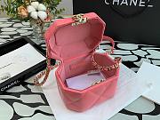 Chanel Lambskin Small Vanity Case AS2630 Pink  - 5