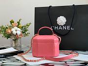 Chanel Lambskin Small Vanity Case AS2630 Pink  - 3