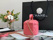 Chanel Lambskin Small Vanity Case AS2630 Pink  - 2