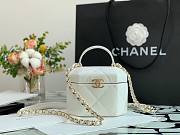 Chanel Lambskin Small Vanity Case AS2630 White - 3