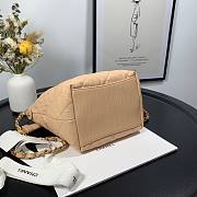 Chanel Crumpled Lambskin Mini Hobo Bag Beige - 4