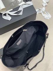 Chanel Soft Calfskin Shopping Bag Top Handle Black - 5