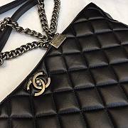 Chanel Dallas Calfskin Shopping Bag Black - 2