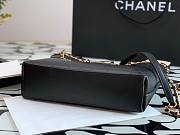 Chanel Calfskin Chain Shopping Bag AS2374 Black - 6