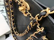 Chanel Calfskin Chain Shopping Bag AS2374 Black - 2