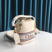 Chloe Roy Bucket Bag in White  - 6