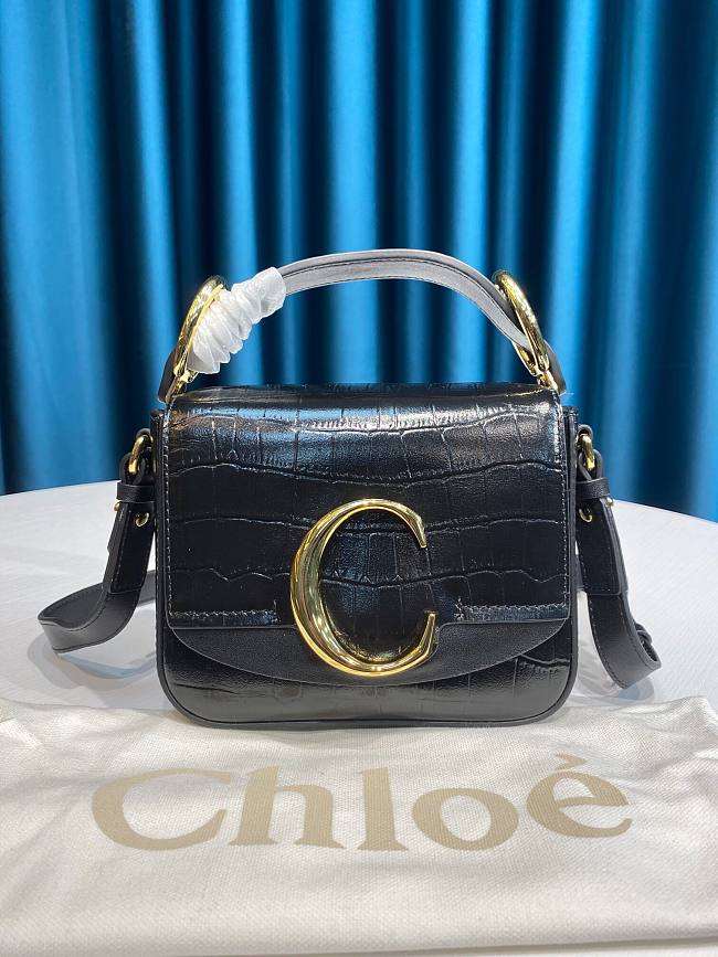 Chloe mini C bag in black - 1